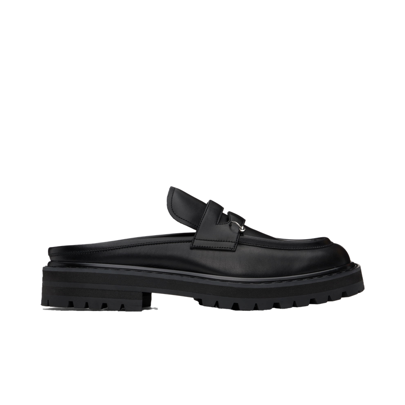 Tenisice i cipele Marni Leather Piercing 2.0 Chunky Slip-on Loafers Crna | SBMR003803 P5088