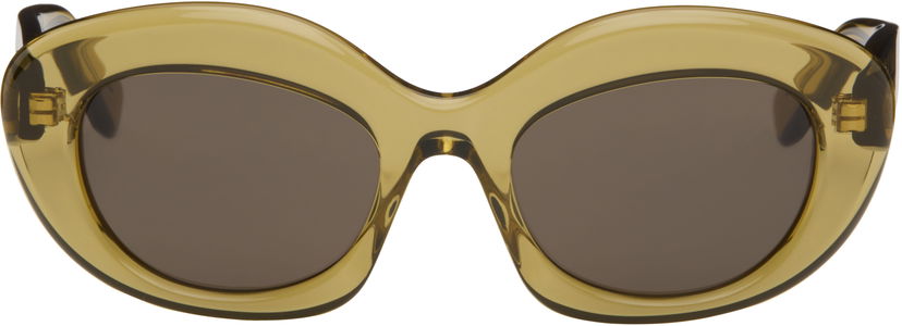 Sunčane naočale Loewe LOEWE Curvy Logo Cat-Eye Sunglasses Zelena | LW40153I5196E 192337199646