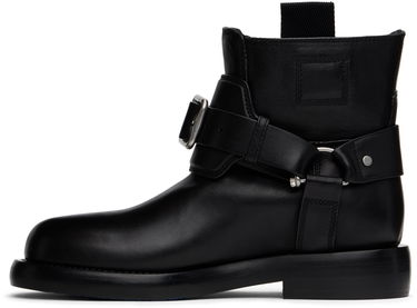 Odjeća Burberry Burberry Leather Cobble Boots Crna | 8101287, 2