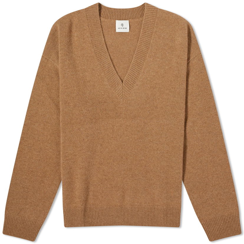 Džemper Anine Bing Lee V-Neck Jumper Smeđa | A-09-3280-200