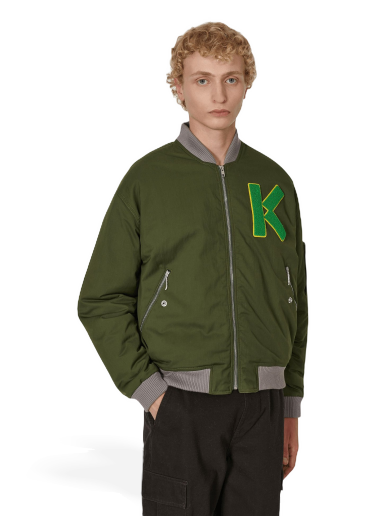 Bomber jakna KENZO Varsity Bomber Jacket Zelena | FC65BL1279OC 51