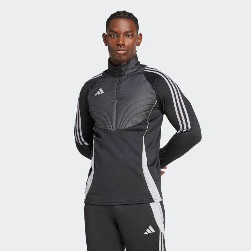 Dukserice adidas Performance Winterized Quarter-Zip Training Top Crna | IM9966