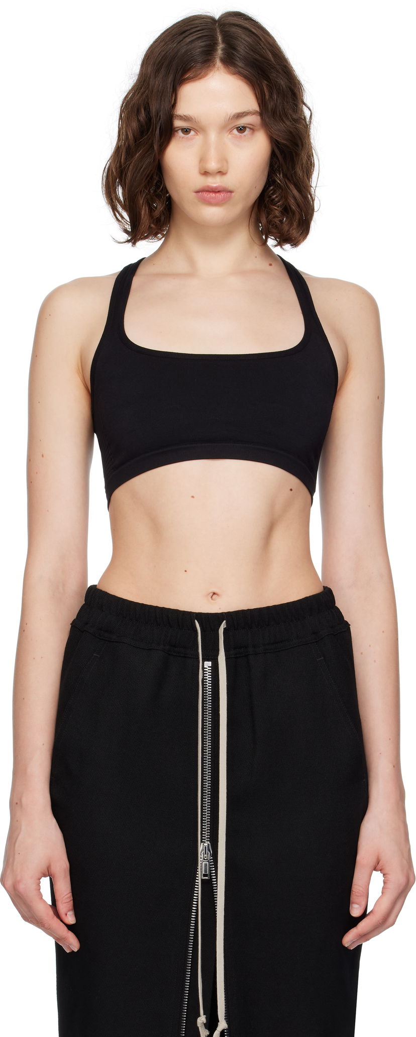 Grudnjak Rick Owens Rick Owens Concordians Unhorny Sports Bra Crna | RP02E4699 KSP