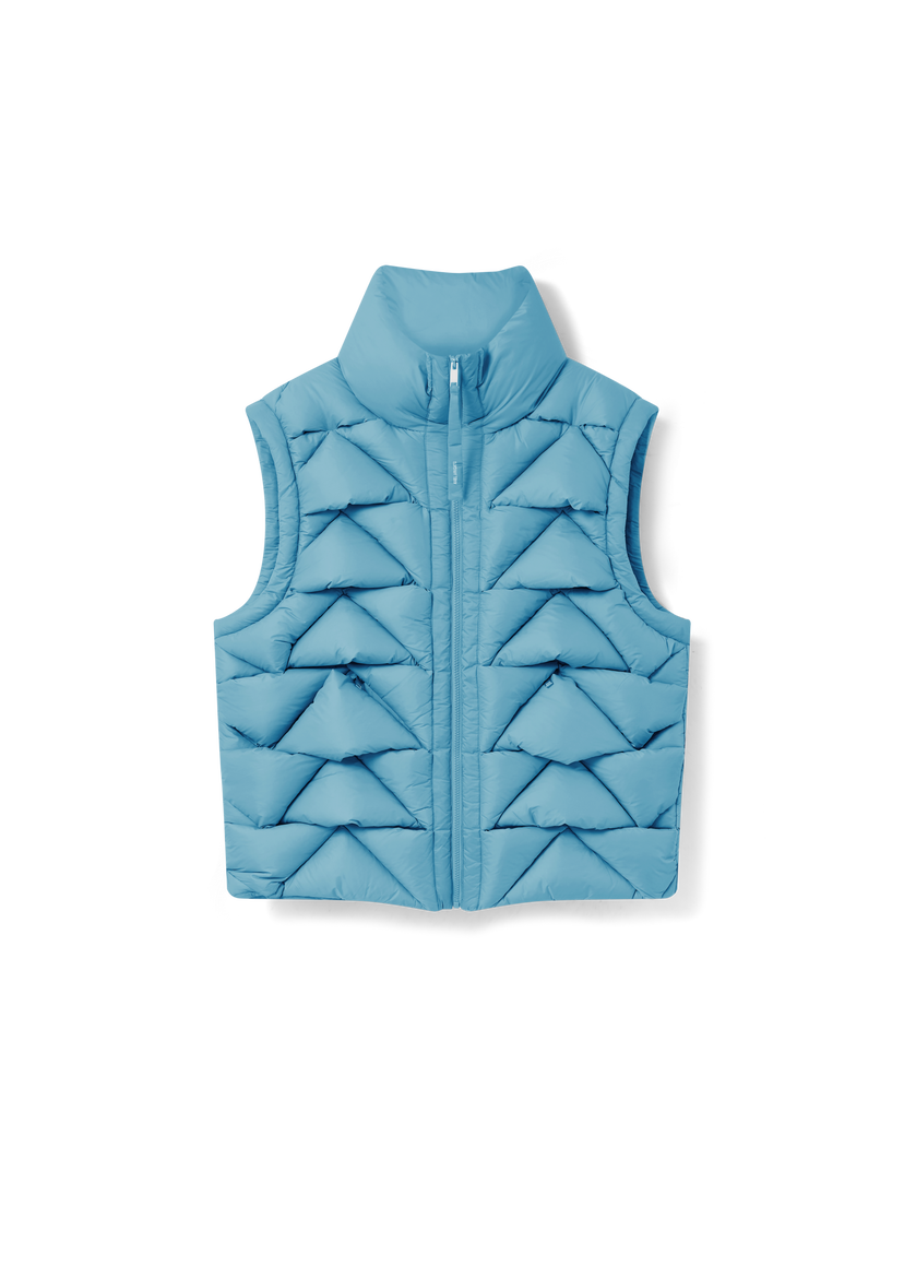 Prsluk AXEL ARIGATO Geometric Quilted Puffer Vest Plava | A3126002