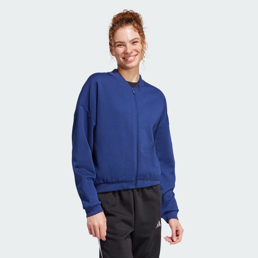 Bomber jakna adidas Performance Essentials Logo Bomber Jacket Plava | JD9968