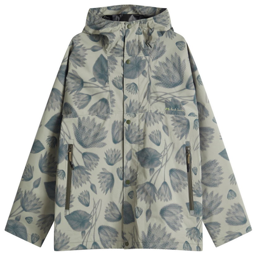 Kabanica Paul Smith Paul Smith Pixilated Flower Print Hooded Jacket Zelena | M2R-153Z-P22255-61