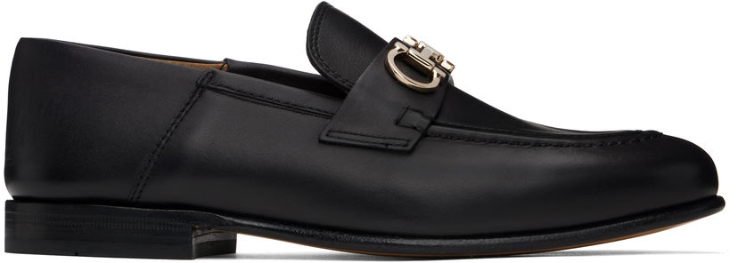 Tenisice i cipele FERRAGAMO Salvatore Ferragamo Gancini Ornament Mule Loafers Crna | 758468