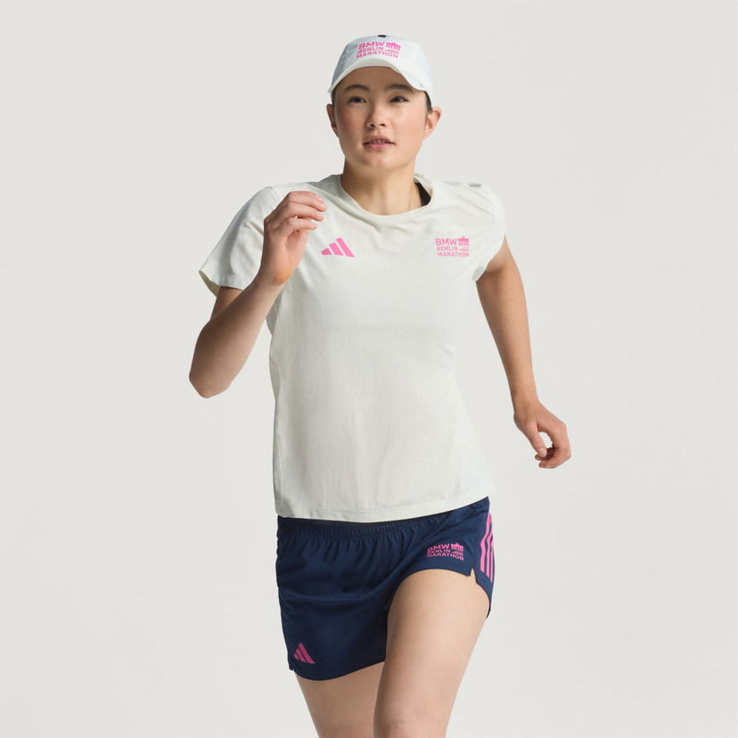 Majica kratkih rukava adidas Performance BMW Berlin-Marathon 2025 Running Tee Bijela | JZ6499