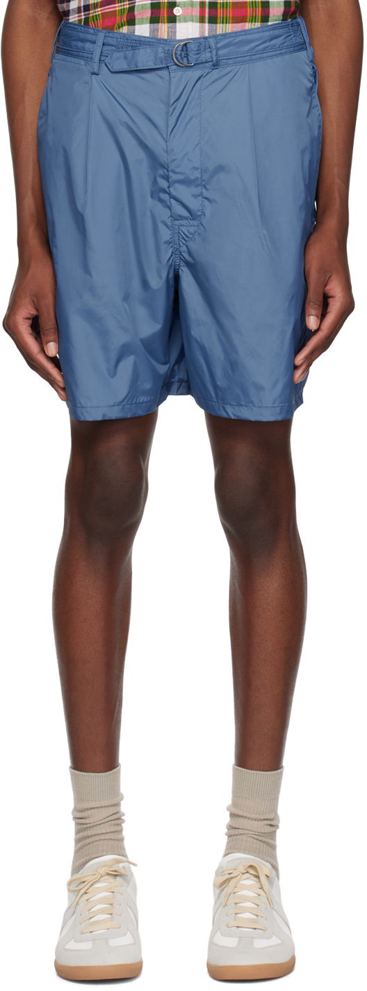 Kratke hlače BEAMS Beams Plus Belted Shorts Plava | 38250023139