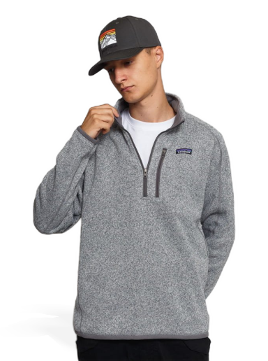 Dukserice Patagonia Better Sweater 1/4 Zip Siva | 25523 STH