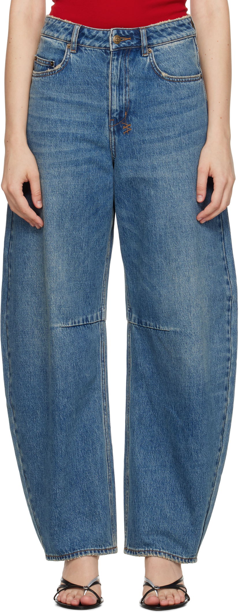 Jeans Ksubi Barrel Jeans Plava | WPF25DJ027