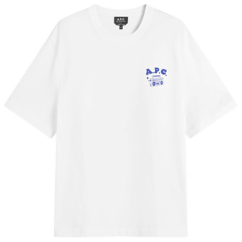 Majica kratkih rukava A.P.C. Men's Disco Print T-Shirt, Size Small Bijela | COHGS-M26530-AAB