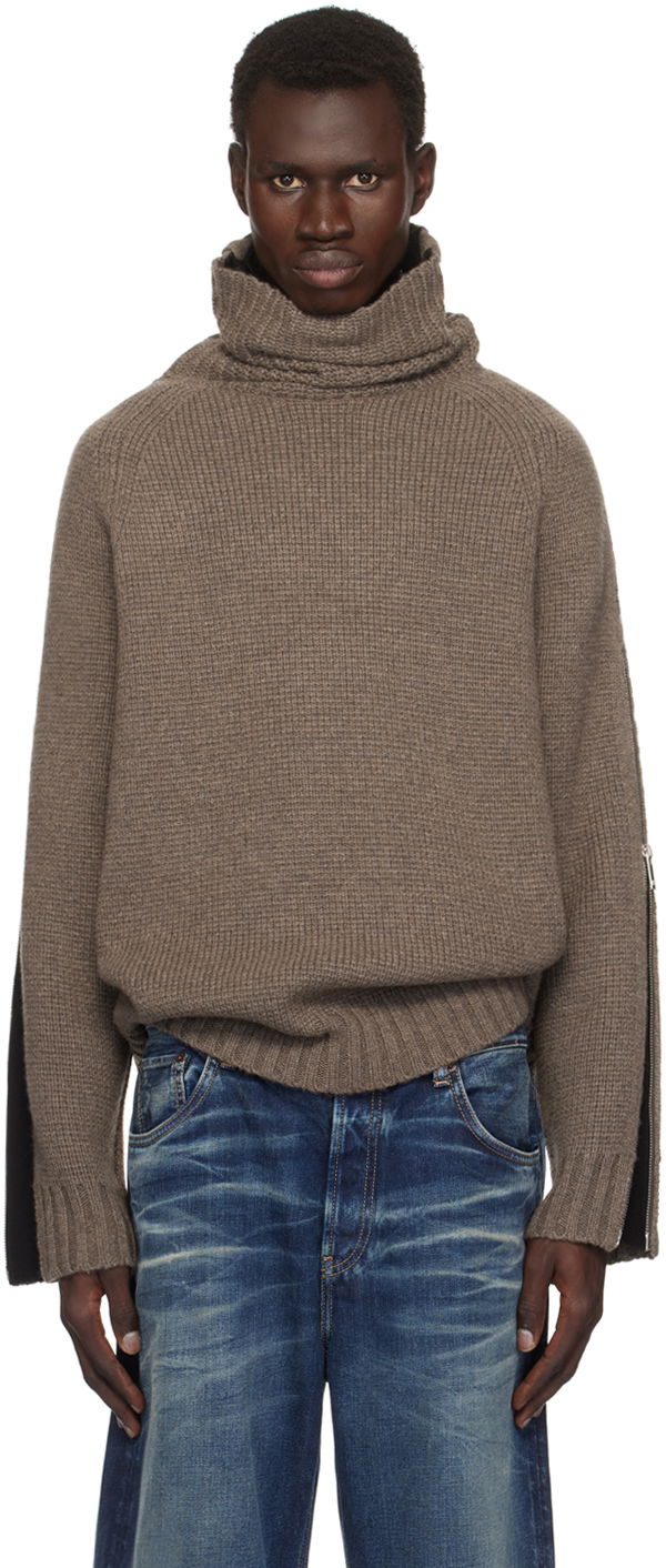 Džemper Helmut Lang Suitcase Turtleneck Sweater Smeđa | O06HM797
