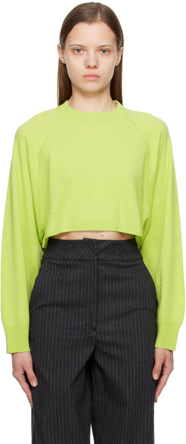 Džemper Loulou de Saison Loulou de Saison Bocas Cropped Sweater Zelena | BOCAS