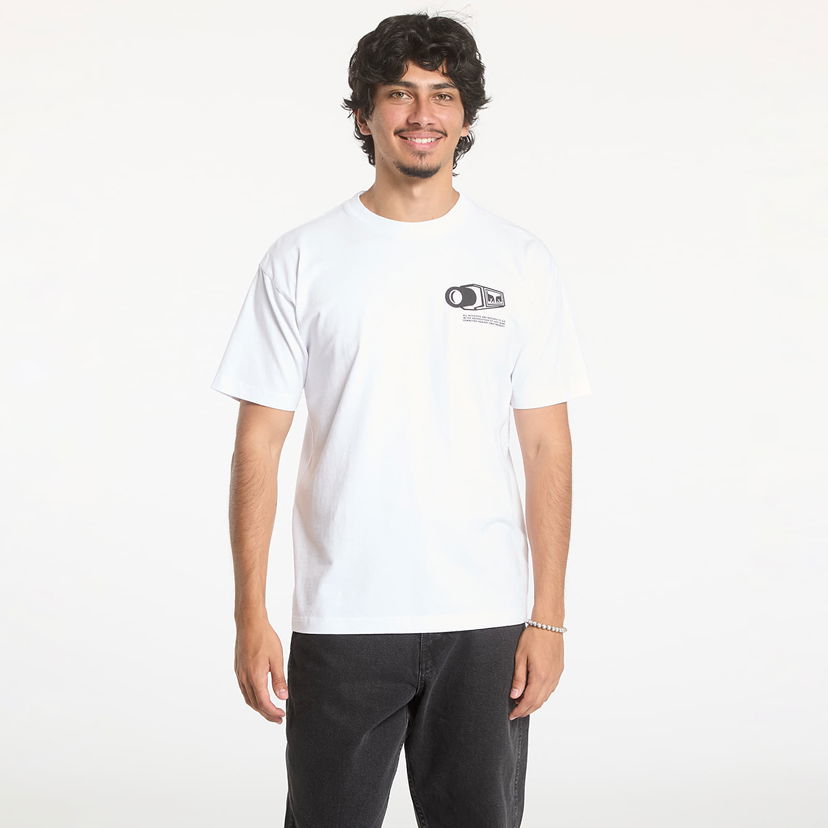 Majica kratkih rukava OBEY T-shirt Warning White Bijela | 166913948-WHT