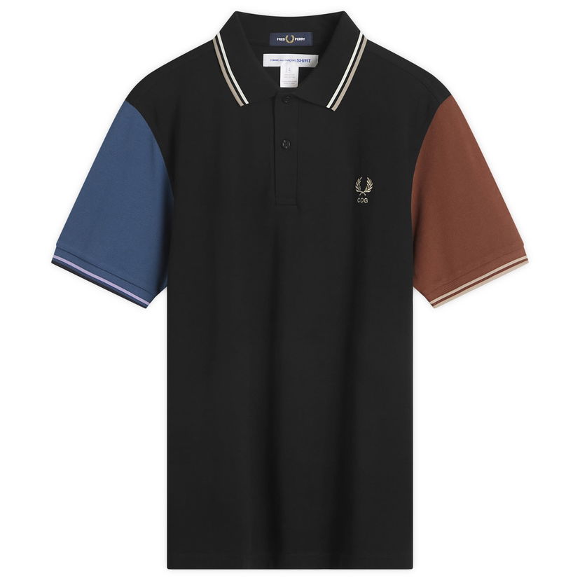 Polo majica Comme des Garçons SHIRT X Fred Perry Polo Shirt Crna | FP-T502-051-1