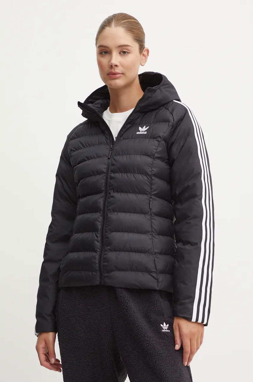 Pernata jakna adidas Originals adidas Originals Hooded Puffer Jacket Crna | IW5849