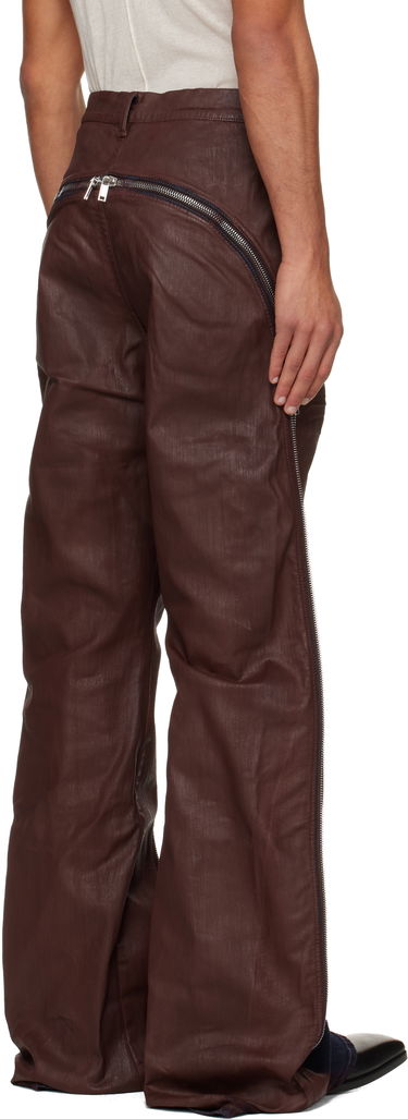 Jeans Rick Owens Concordians Bolan Banana Coated Wide-Leg Side-Zip Jeans Smeđa | DU02E7363 SDSW, 2