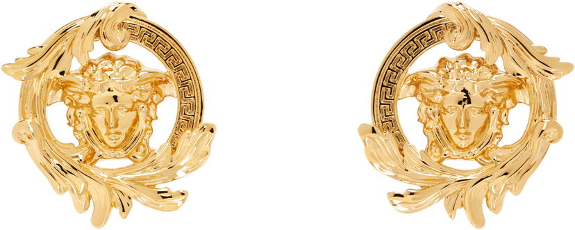 Naušnice Versace Versace Medusa Barocco Earrings Metalik | 1019023_1A00620_3J000