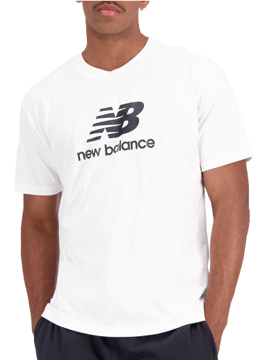 Majica kratkih rukava New Balance Essentials Stacked Logo Bijela | mt31541-wt