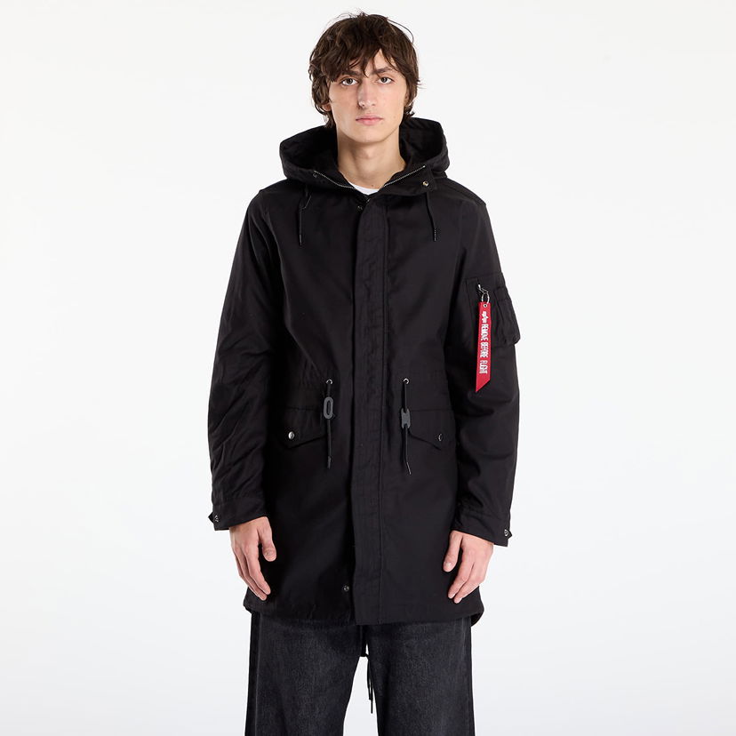 Parka Alpha Industries Jacket Studio M-51 Fishtail Backprint (2in1) Crna | 258112-03