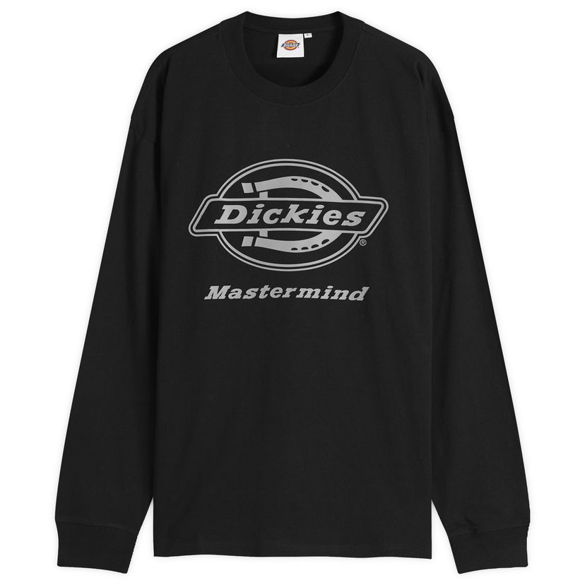 Majica kratkih rukava Mastermind WORLD MASTERMIND WORLD x Dickies Logo Long Sleeve T-Shirt, Size Large Crna | MJ25C14-TS216-2