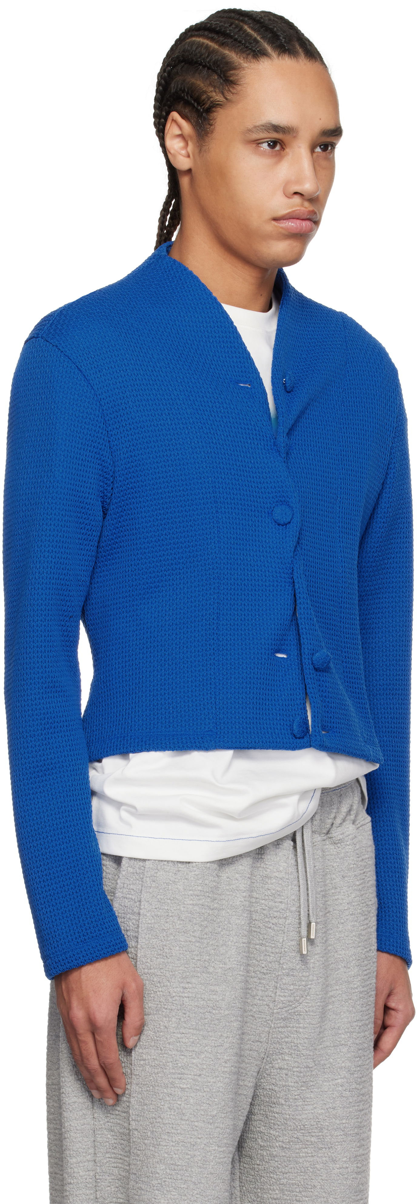 Džemper ADER ERROR ADER error 62 Cropped Cardigan Plava | BO01SSKT0702BL, 1
