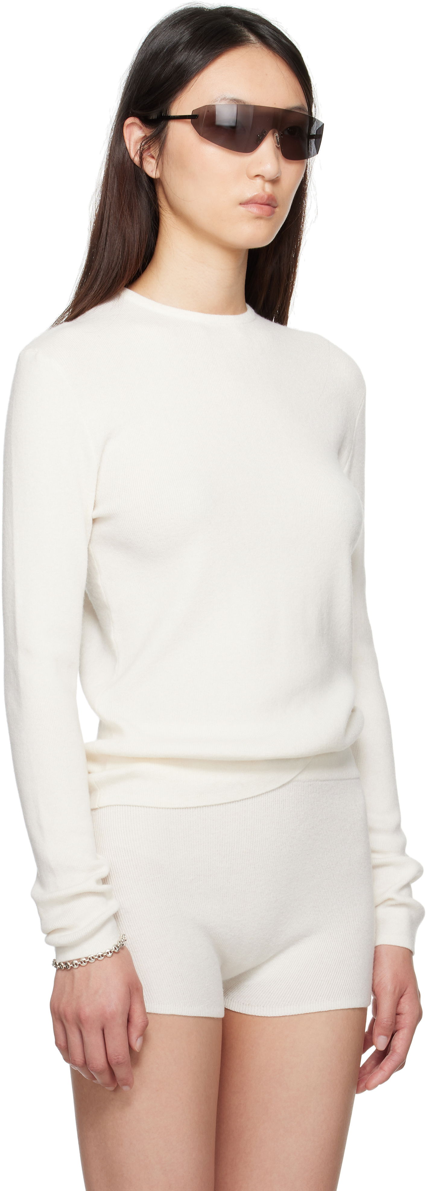 Majica kratkih rukava Fear of God Fear of God ESSENTIALS Soft Rib Long Sleeve T-Shirt Bijela | 192SP257804FW, 1