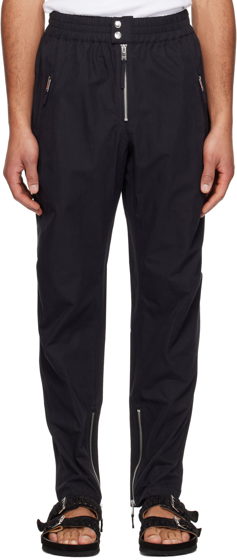 Trenirka ISABEL MARANT Isabel Marant Yilsen Zipped Trousers Crna | 25PPA0439HC-C1C02H