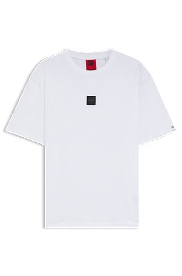 Majica kratkih rukava BOSS HUGO x RB T-shirt with bull-graphic logo patch Bijela | 50549304