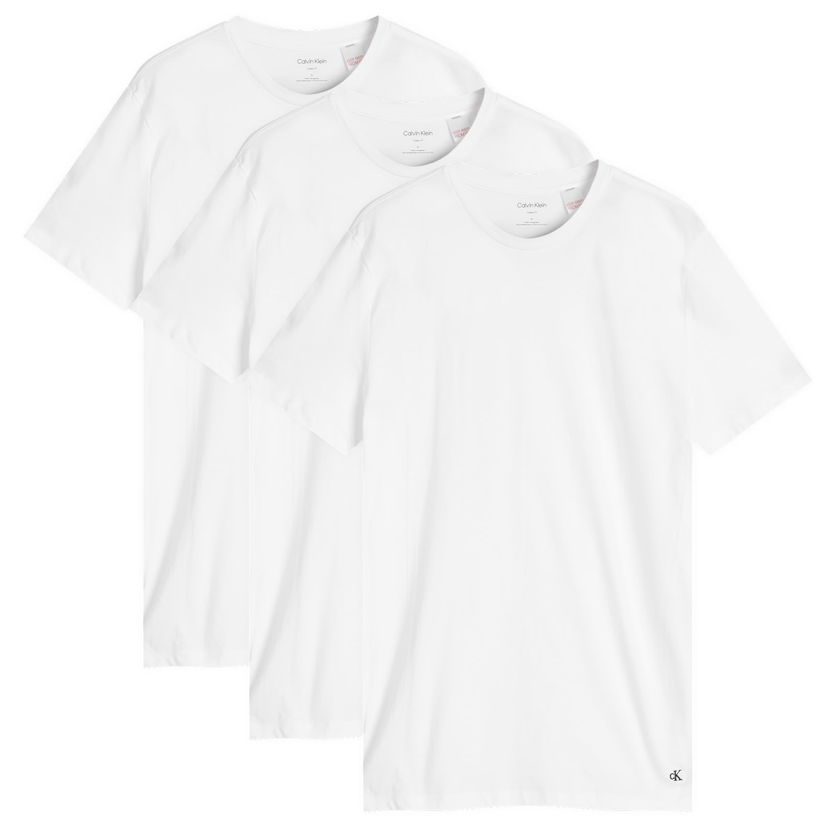Majica kratkih rukava CALVIN KLEIN Calvin Klein 3 Pack Crew Neck T-Shirts, Size Large Bijela | LV00NB4051100