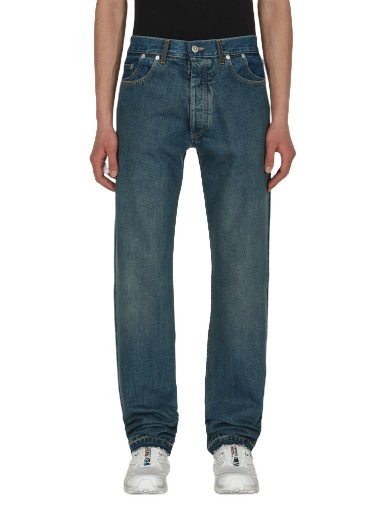 Jeans Maison Margiela Straight-Leg Faded Denim Pants Plava | S50LA0194S30561 979
