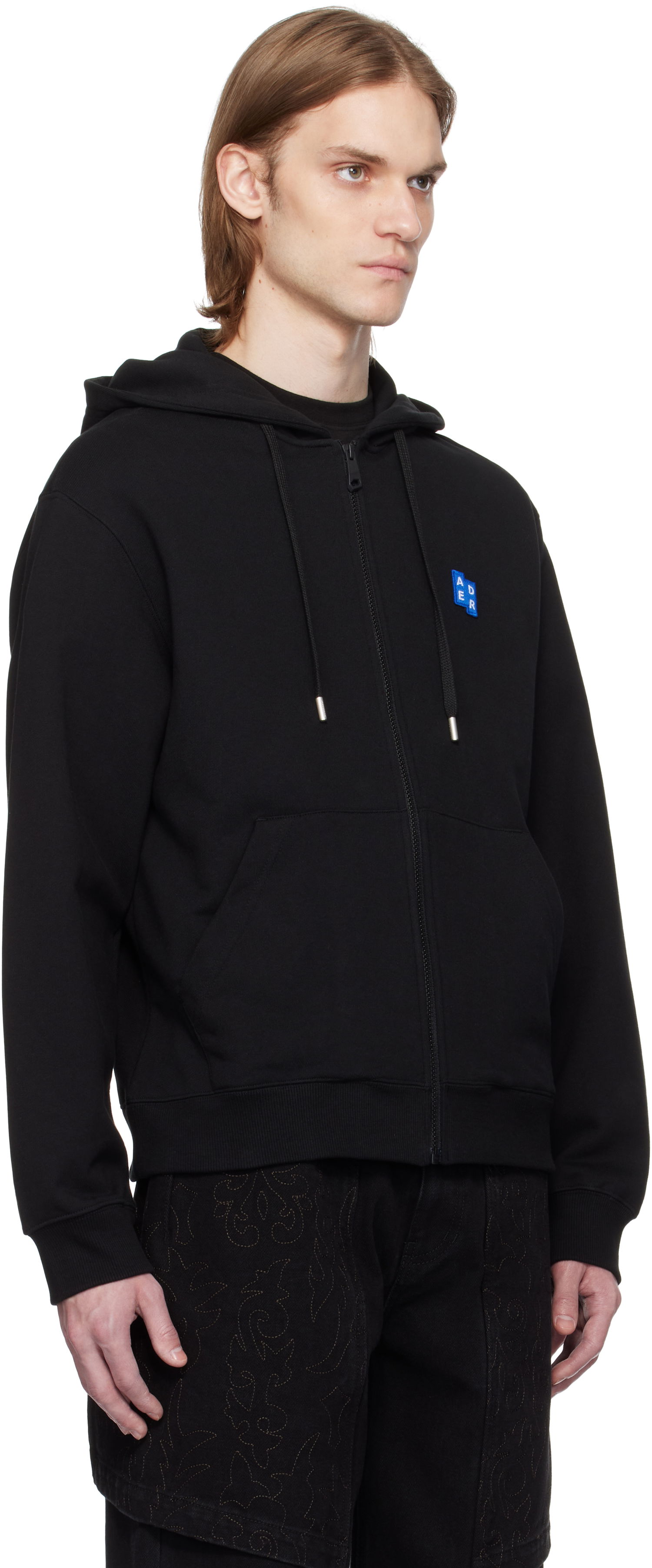 Dukserice ADER ERROR ADER error TRS Tag Zip-Up Hoodie Crna | BO42FYHD0401BK, 1