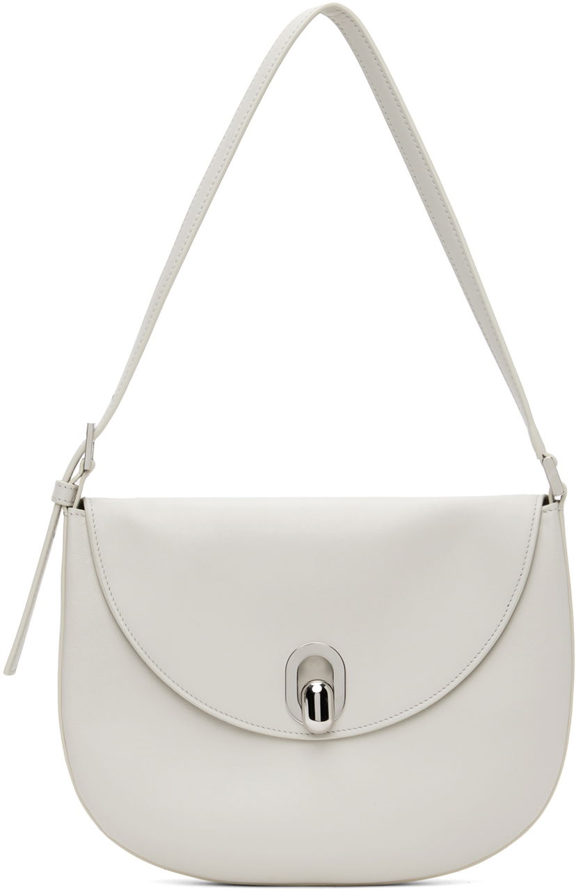 Ručna torbica Savette Off-White Small Tondo Bag Bijela | H-008-01-01