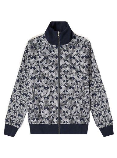 Jakna Palm Angels Jaquard Monogrammed Track Jacket Siva | PMBD001S22FAB0024603