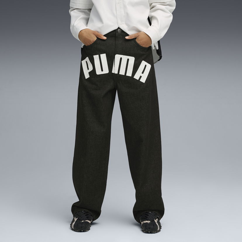 Jeans Puma A$AP ROCKY Wide Leg Printed Denim Pants Crna | 633396_01