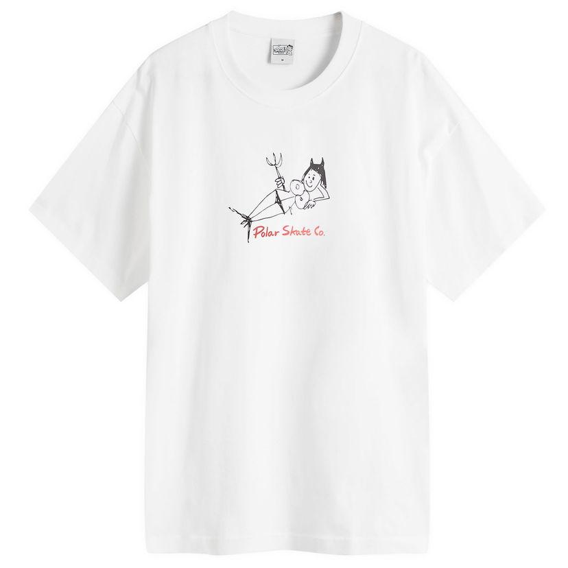 Majica kratkih rukava Polar Skate Co. Devil Woman Tee Large Bijela | PSC-CO-67