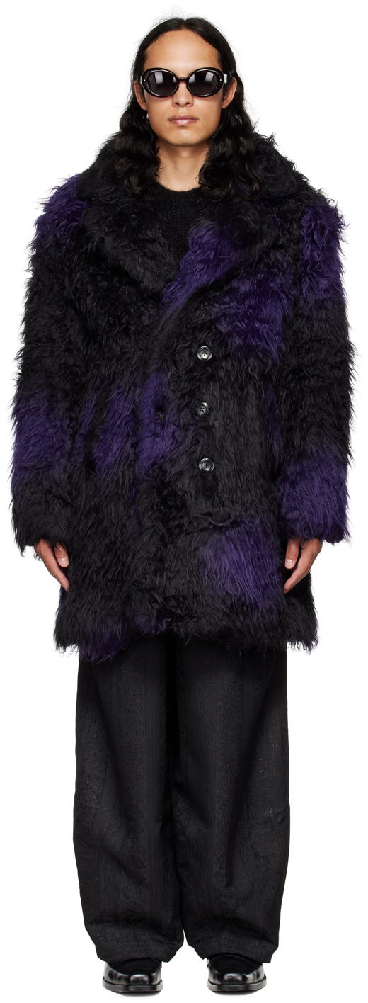 Kaputi Needles NEEDLES Faux-Fur Coat Ljubičasta | LQ099