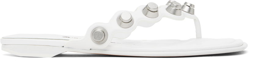 Tenisice i cipele Alexander Wang Alexander Wang Rexa Thong Flat Sandals Bijela | 30225S008