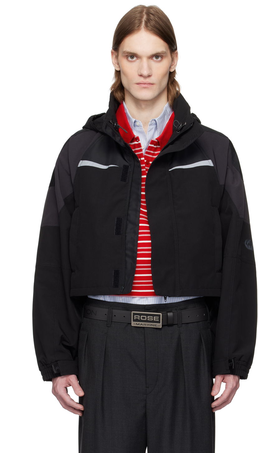 Bomber jakna Martine Rose Martine Rose Shrunken Sports Jacket Crna | 741WO10009
