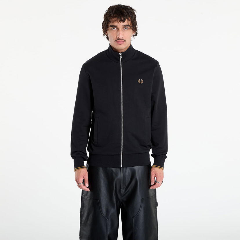 Dukserice Fred Perry Fred Perry Zip Through Sweatshirt Crna | J1327 102