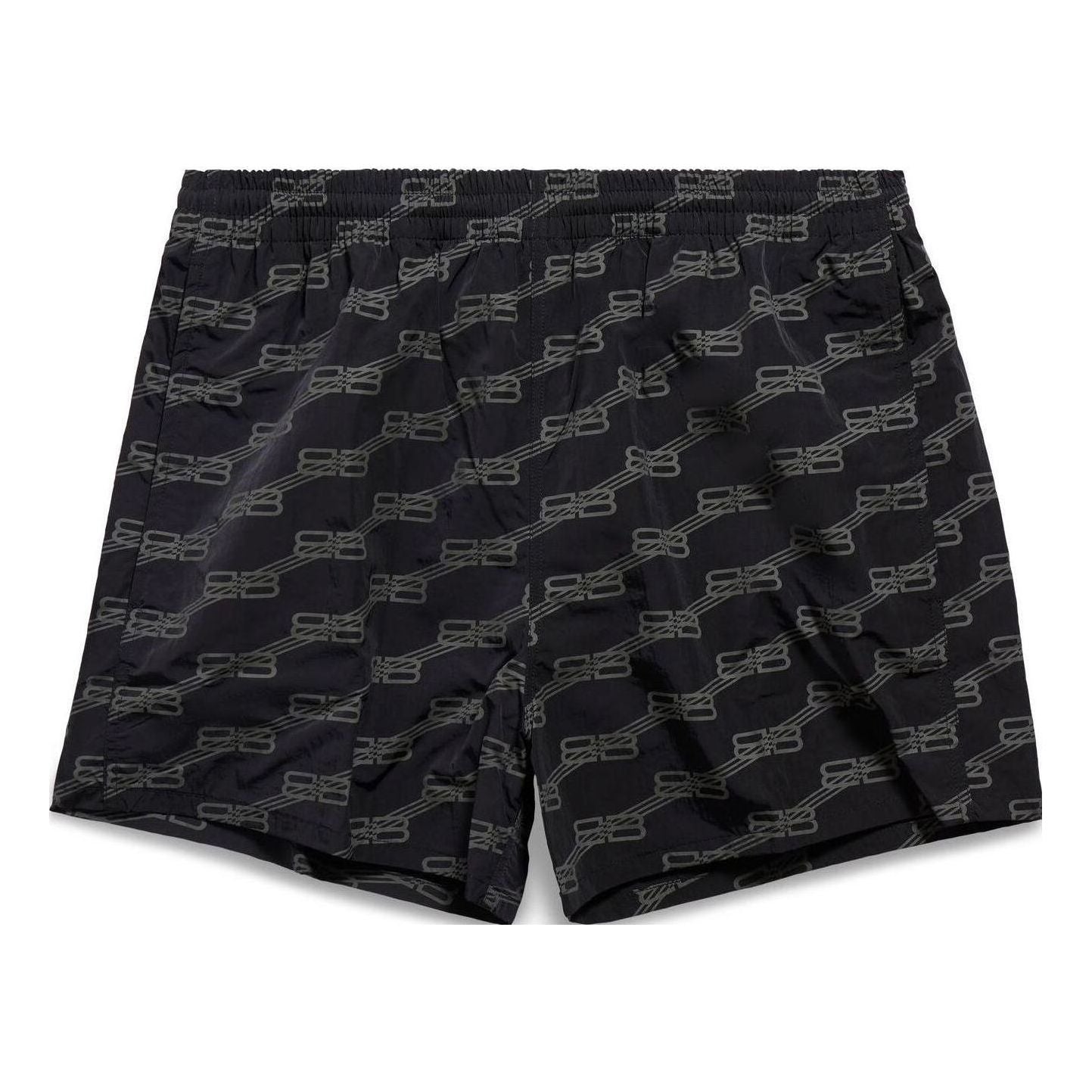 Kratke hlače Balenciaga Logo Print Swim Shorts Crna | 6983194C0B21062, 0