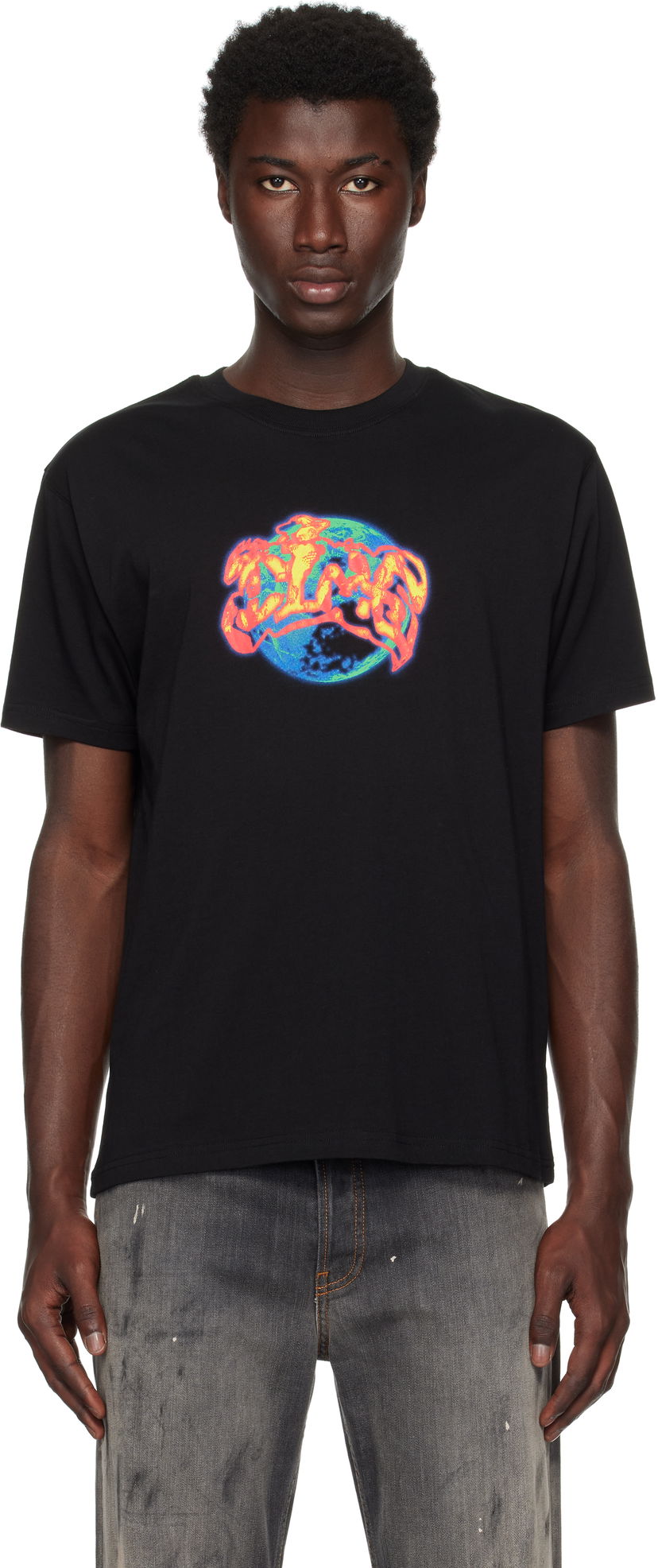 Majica kratkih rukava Dime Dime Global Graphic T-Shirt Crna | DIMESU2558BLK