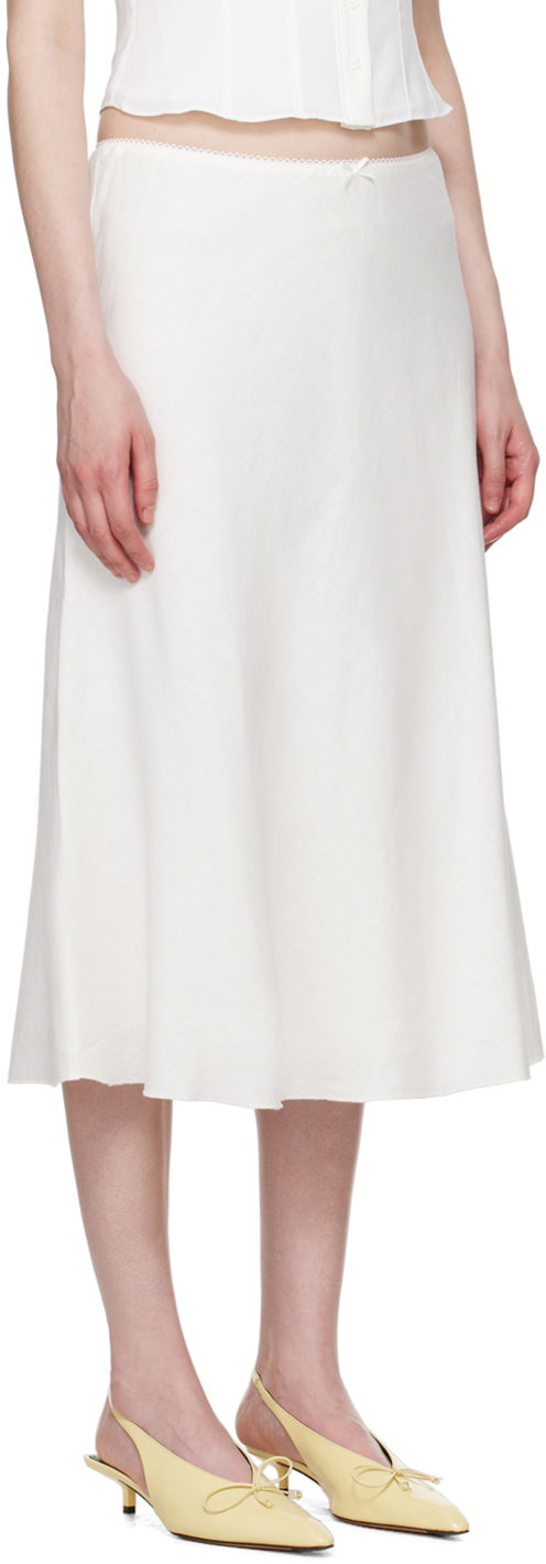 Suknja GUIZIO Guizio Paloma Midi Skirt Bijela | P24313W085, 1