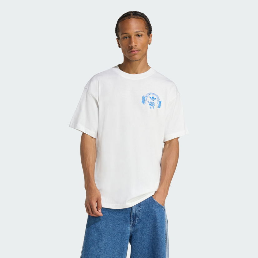 Majica kratkih rukava adidas Performance Music Fests Graphic Tee Bijela | KQ9955