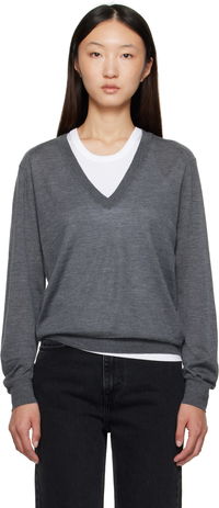 Loulou de Saison Julio Cashmere V-Neck Sweater