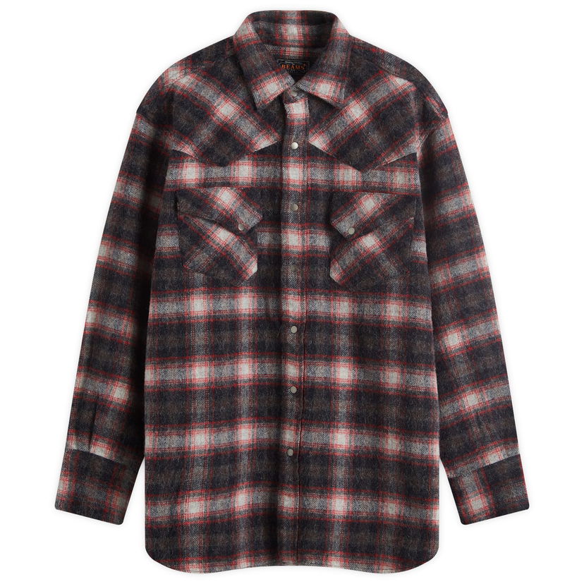 Košulja BEAMS Beams Plus Western Wool Shirt, Size Large Višebojno | 3811-0904-791-19
