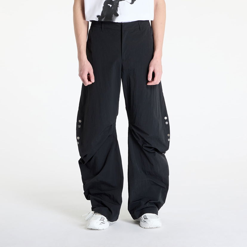 Cargo hlače HELIOT EMIL HELIOT EMIL Ferro Wide-Leg Trousers Crna | SS25_M_10_193_BLK01