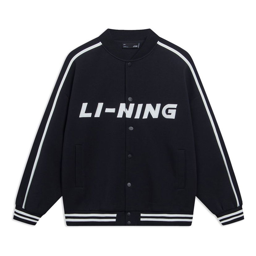 Bomber jakna Li-Ning Striped Graphic Baseball Jacket Tamnoplava | AWDT545-2