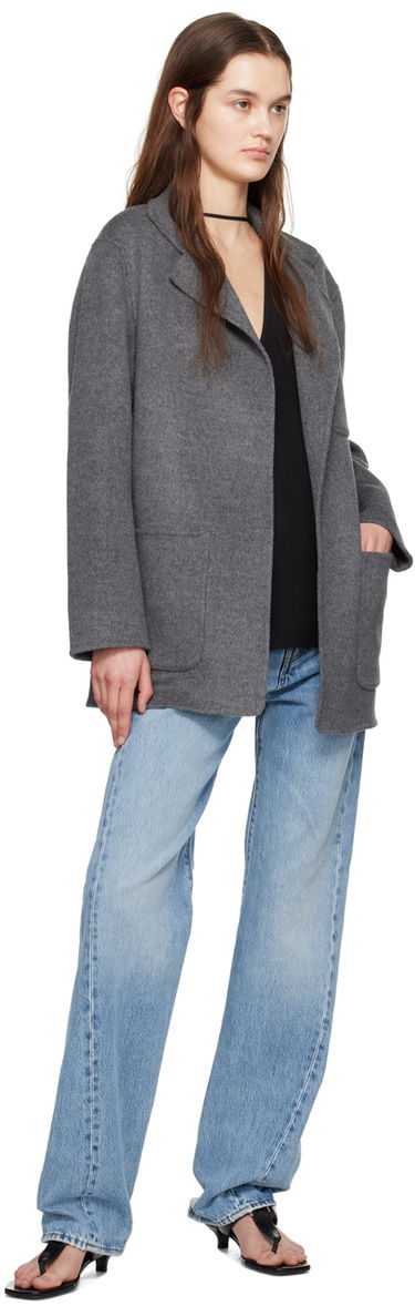 Jakna TOTEME TOTEME Patch Pocket Jacket Siva | 242-WRO1613-FB0006, 3